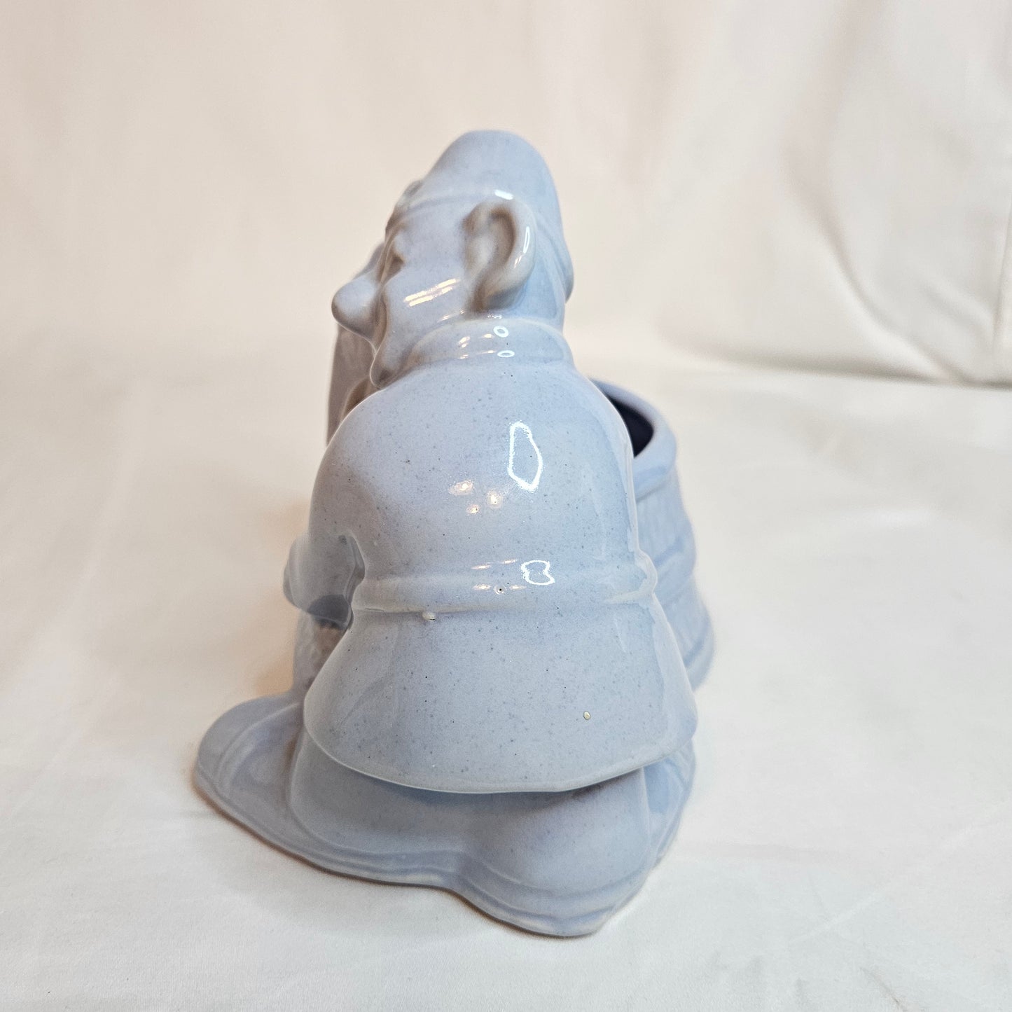 Vintage Niloak Circus Clown & Donkey planter, designed by Joe Alley, 1940s
