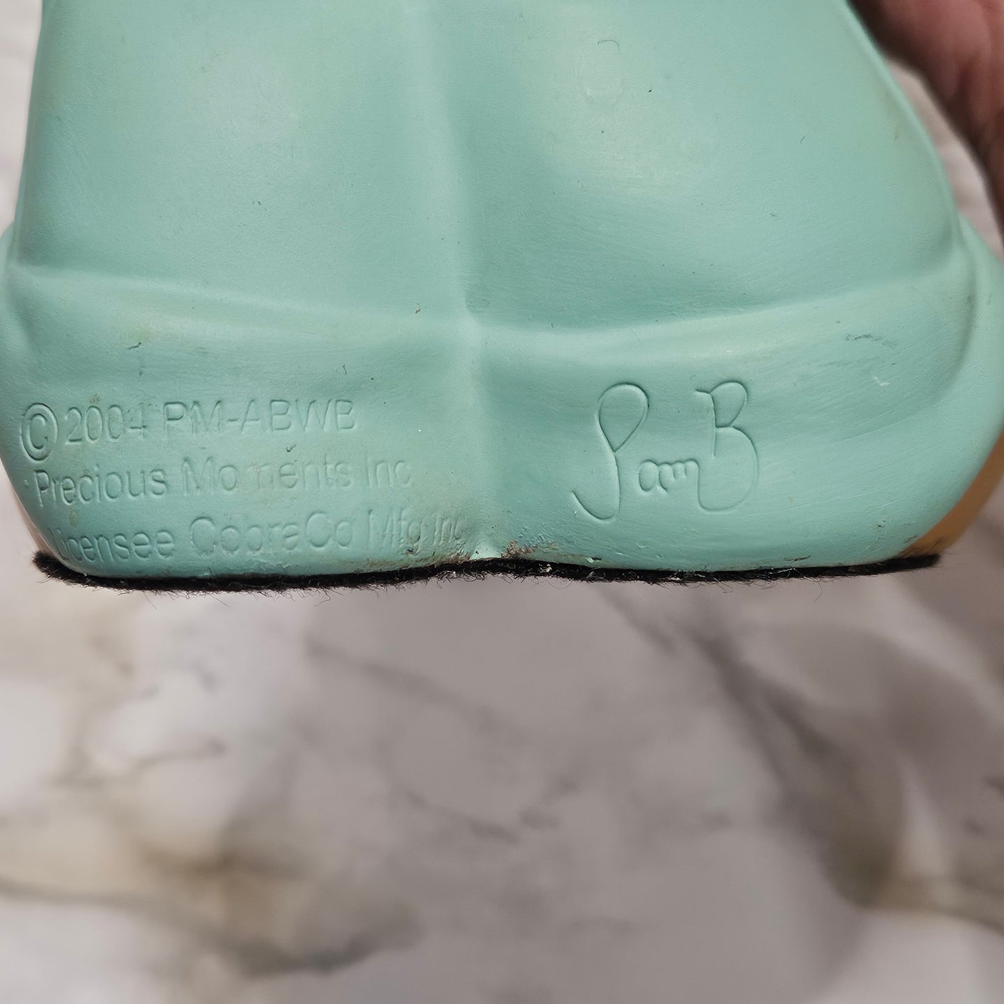 Precious Moments 10" figurine, Angel Boy with Wheelbarrow