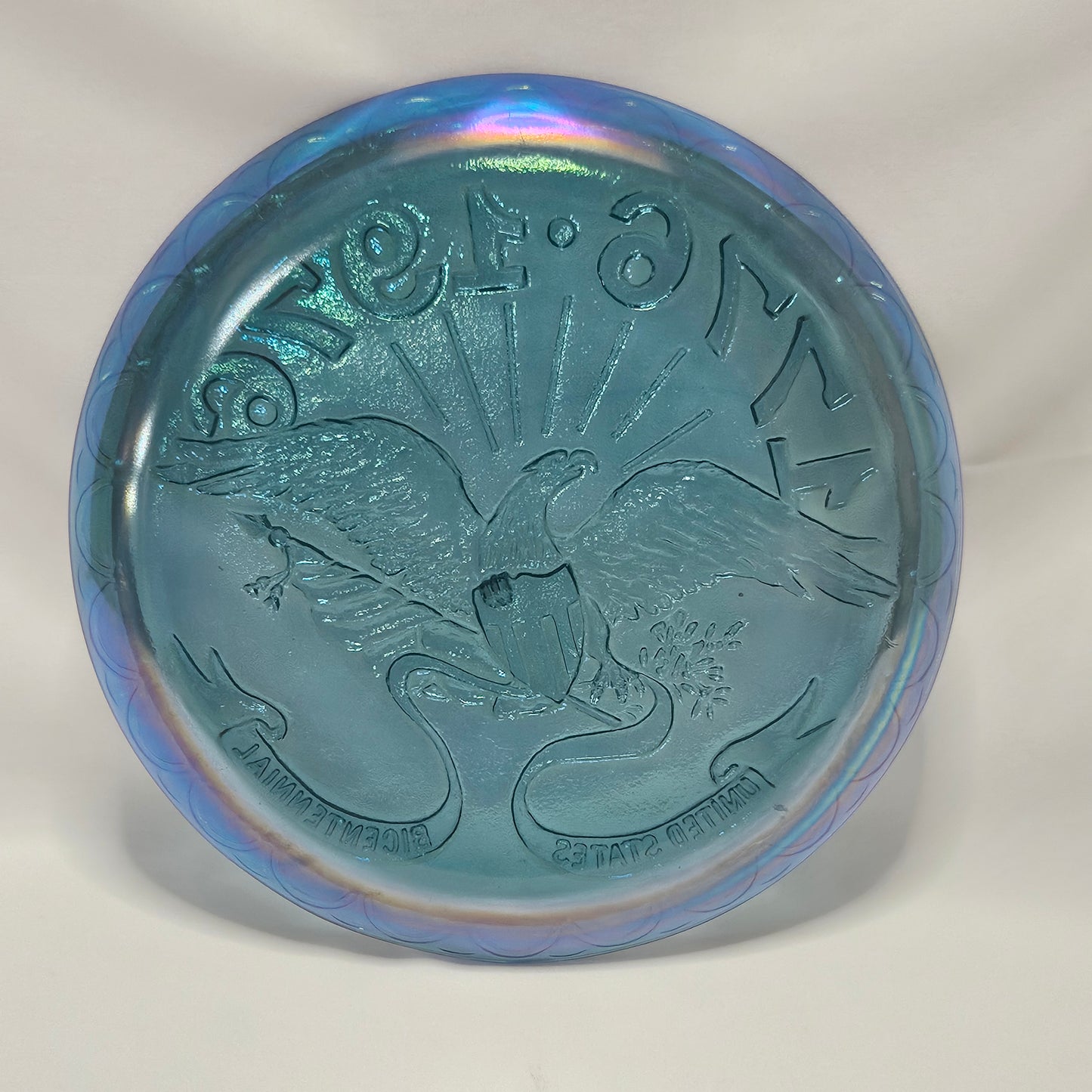Vintage Indiana Glass, 8" Bicentennial Commemorative Plate