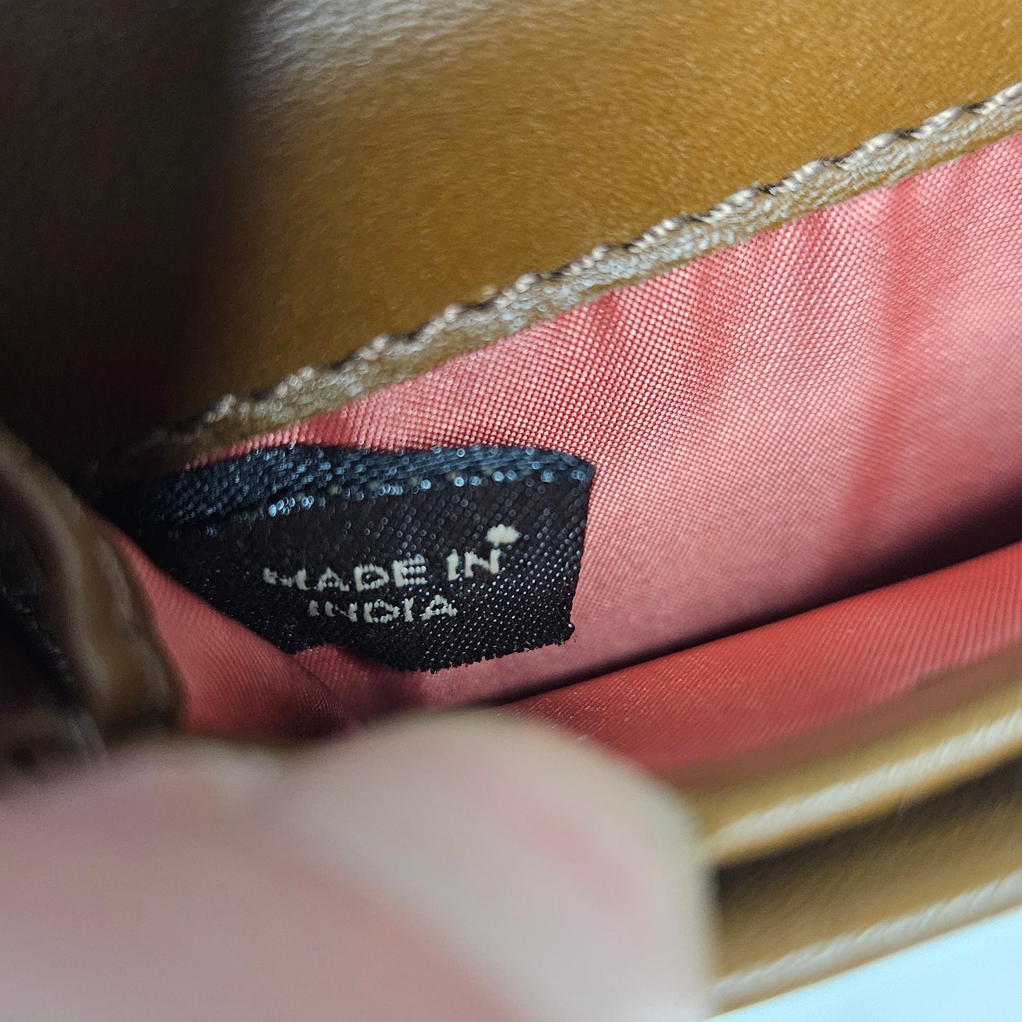 Coach Wallet, Signature C Khaki Brown, Turnlock, Jacquard Leather Trim