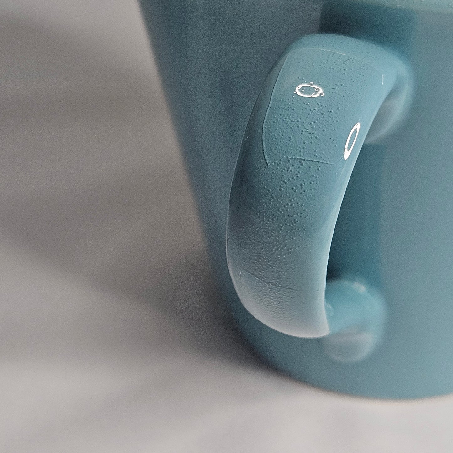 Vintage blue ceramic coffee cups, set of 10 cups