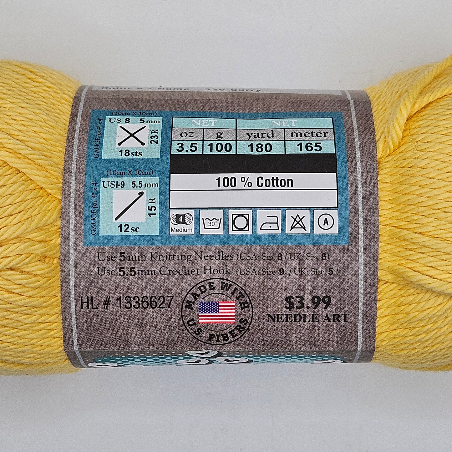 I Love This Cotton Medium Yarn for Crocheting & Knitting Soft Yarn Skein 180 Yds