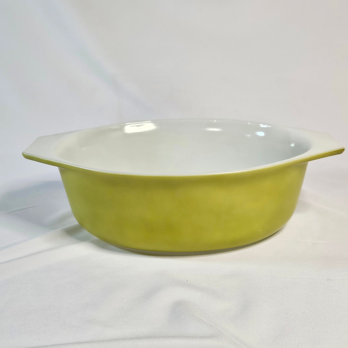 Vintage Pyrex Verde Olive Green Oval Casserole Baking Dish, 1.5 QT w/lid #043