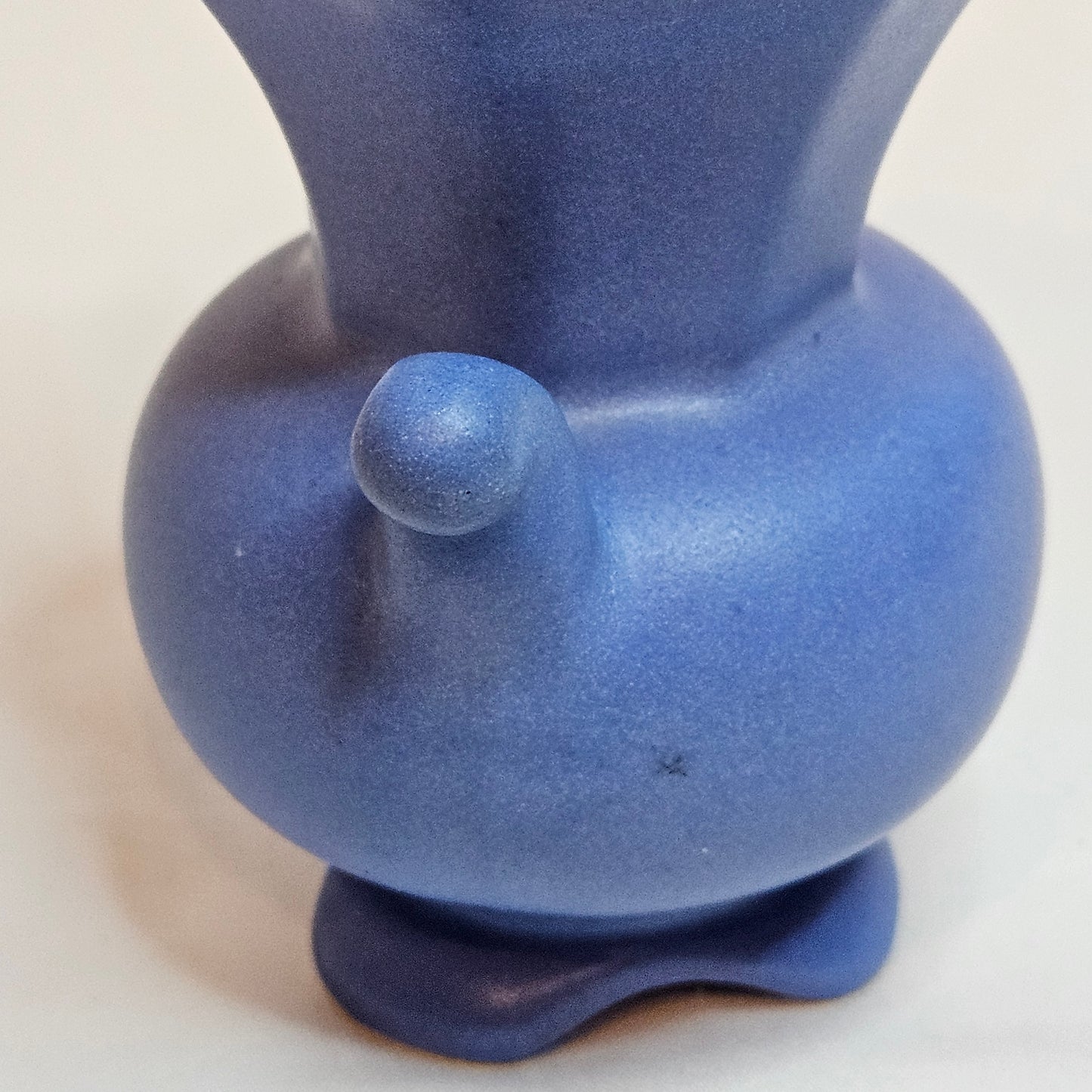 Vintage Niloak Pottery small Cabinet Vase, Ozark Blue