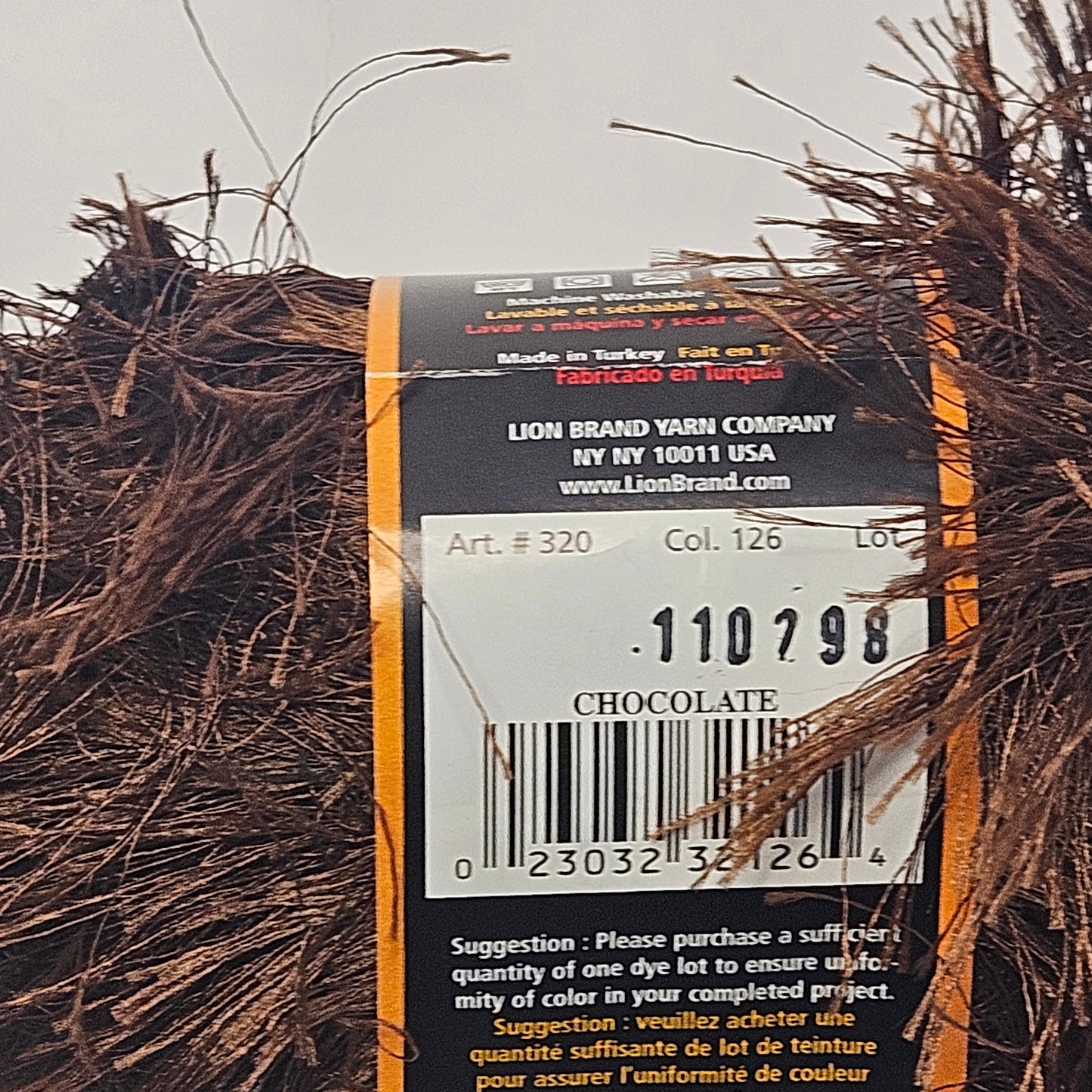 Lion Brand Fun Fur Yarn 100% Polyester, Bulky, multiple colors