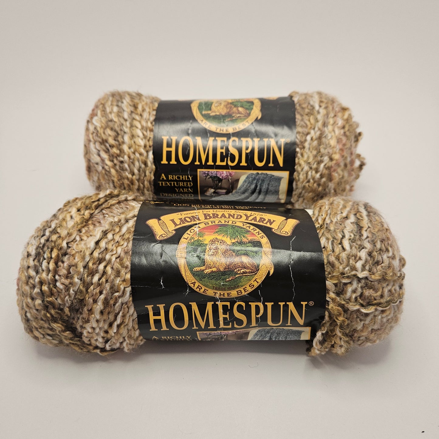 Lion Brand Homespun Yarn, Sierra 318, 2 Skeins, Same Color Lot