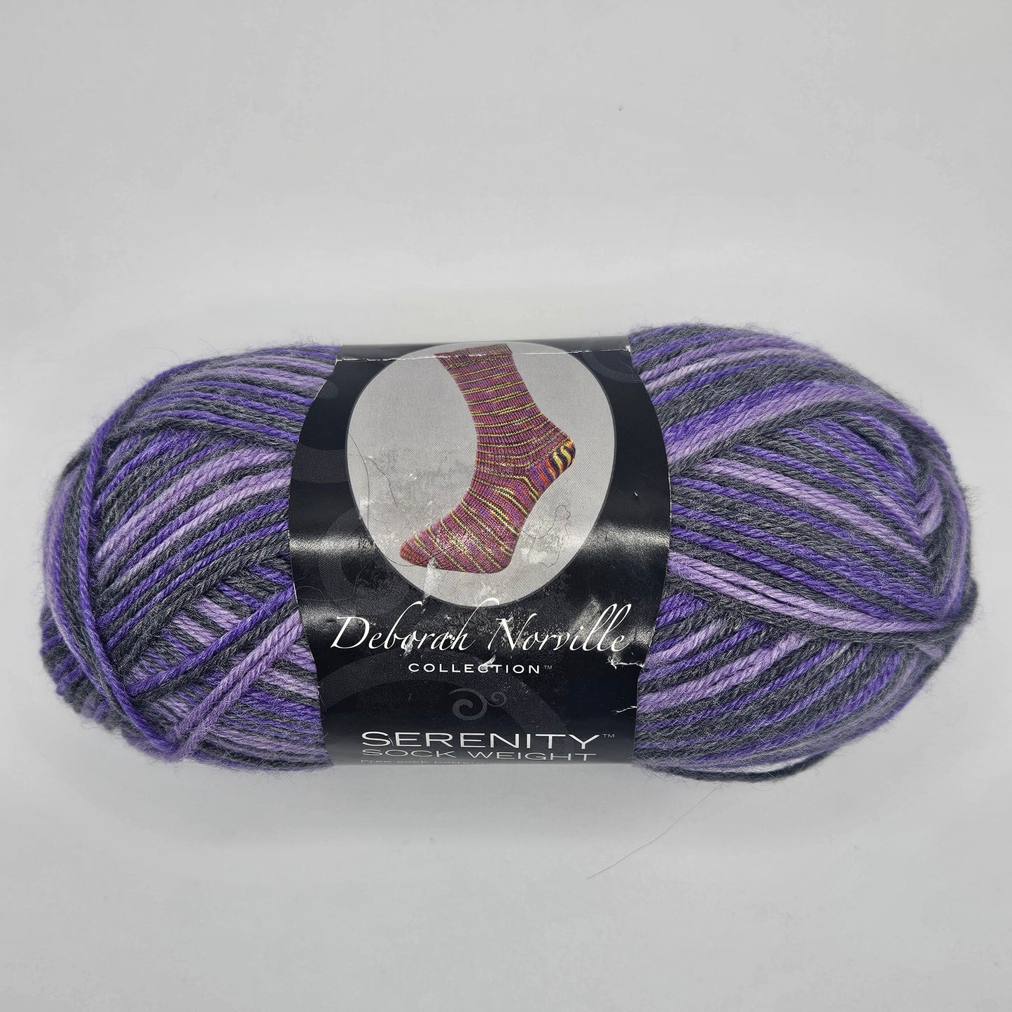 Deborah Norville Serenity Sock Weight Yarn Amethyst, Merino Wool, Bamboo & Nylon