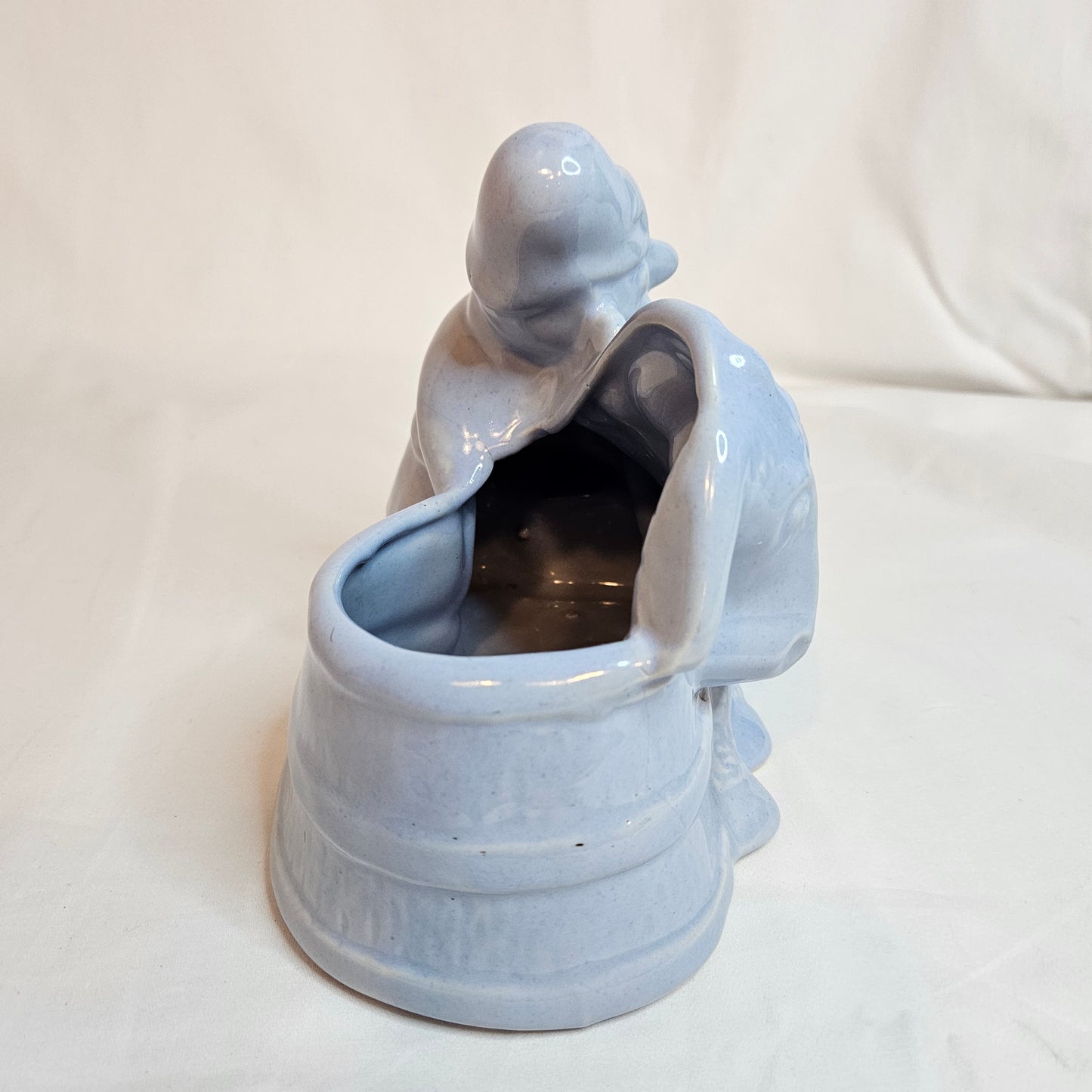 Vintage Niloak Circus Clown & Donkey planter, designed by Joe Alley, 1940s
