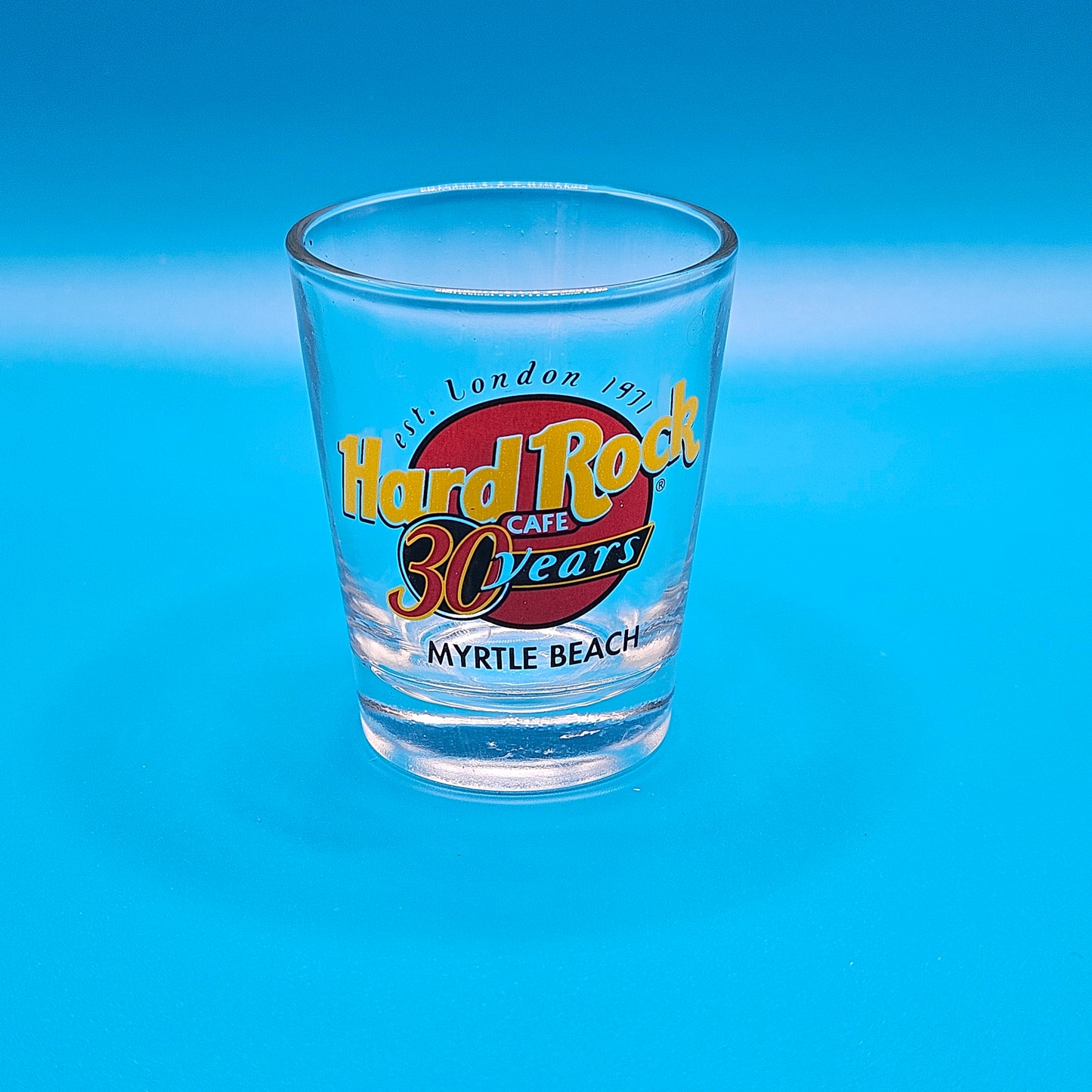 Hard Rock shot glasses, short, various cities
