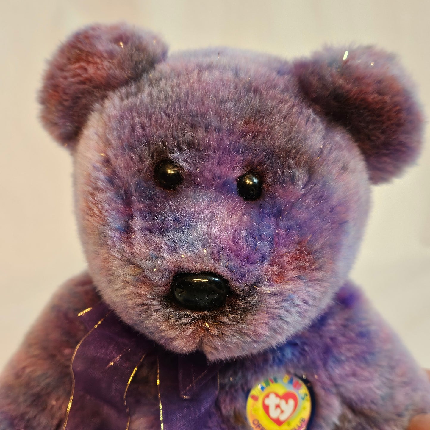 Vintage Clubby IV Purple Bear by Ty "Beanie Babies Official Club", 2001