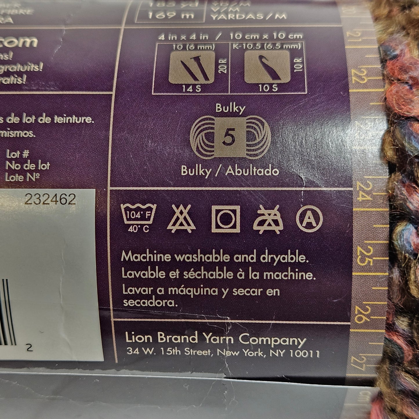 Lion Brand Homespun Yarn, 98% Acrylic, 2% Other