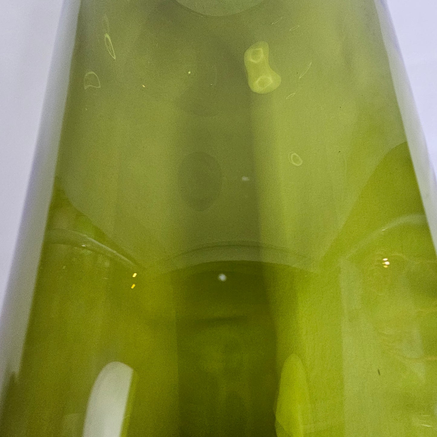 Rare 1950s Tall Green Glass Floor Vase by Jacob E Bang for Holmegaard Denmark
