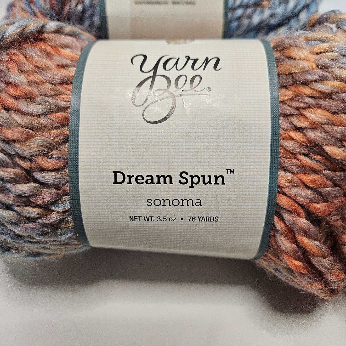 Yarn Bee Dream Spun Acrylic/wool bulky yarn, 2 skeins of color Sonoma