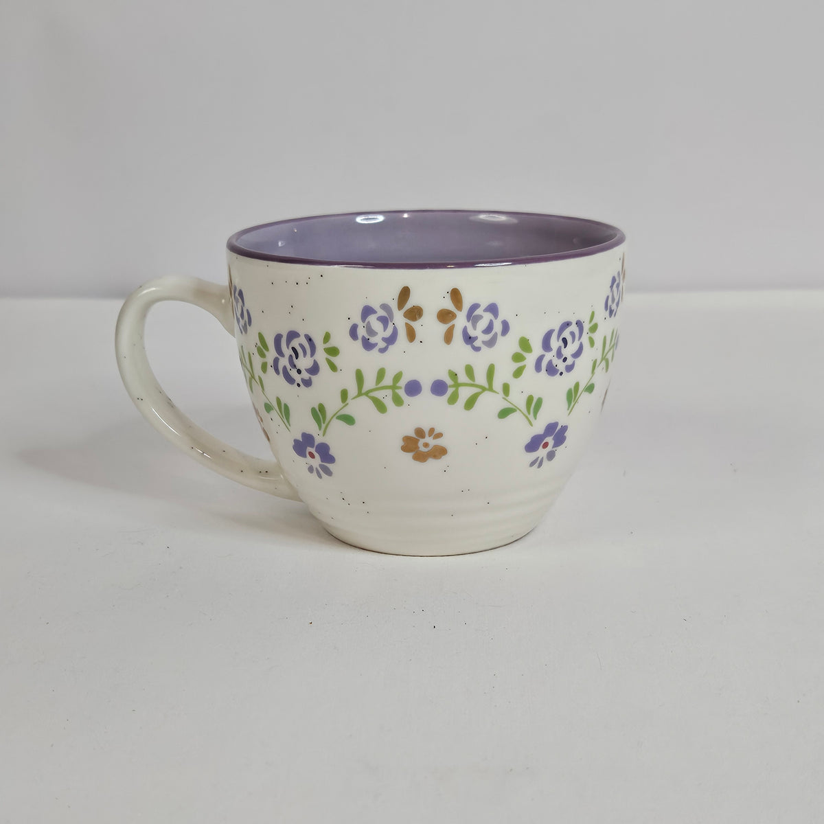 Purple floral cup