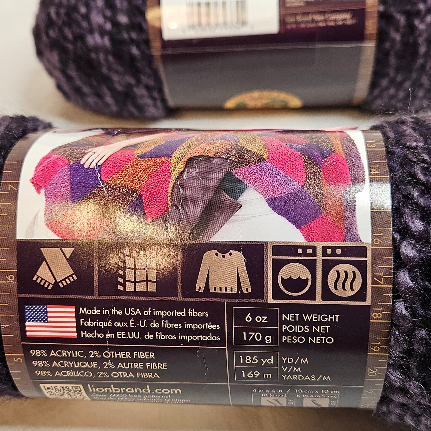 Lion Brand Homespun Yarn, 98% Acrylic, 2% Other