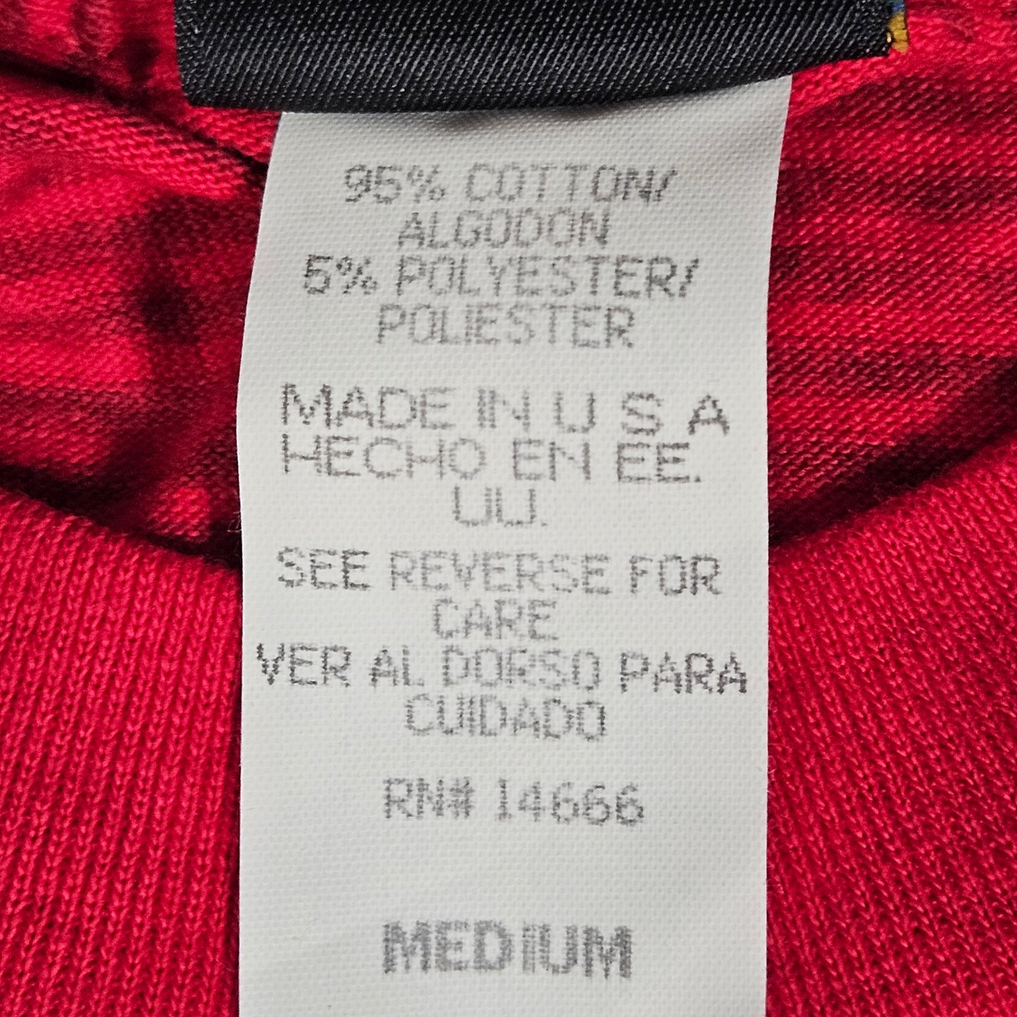 JC Penney vintage red striped Olympic t-shirt, Medium, NWT