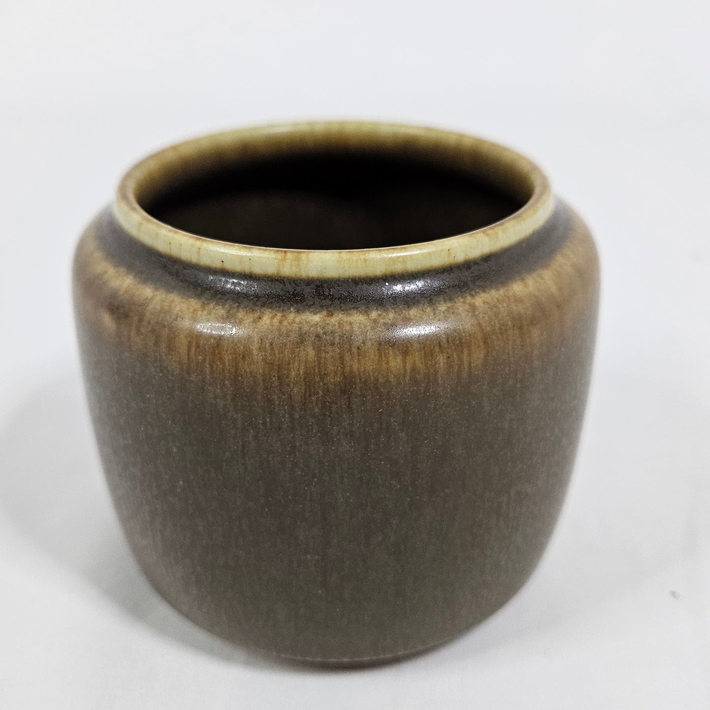 Danish pottery jar 1194, by Per Linneman Schmidt, Palshus Denmark, mid- century