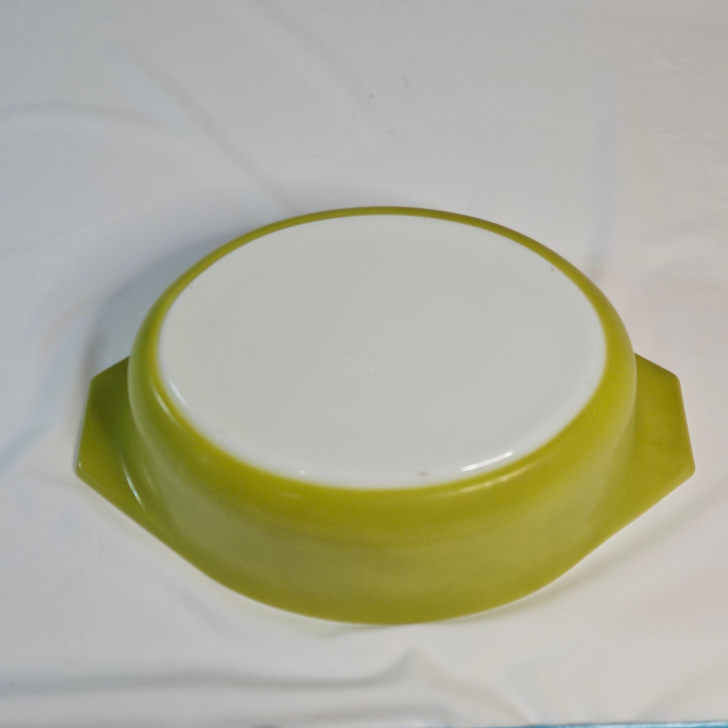 Vintage Pyrex Verde Olive Green Oval Casserole Baking Dish, 1.5 QT w/lid #043
