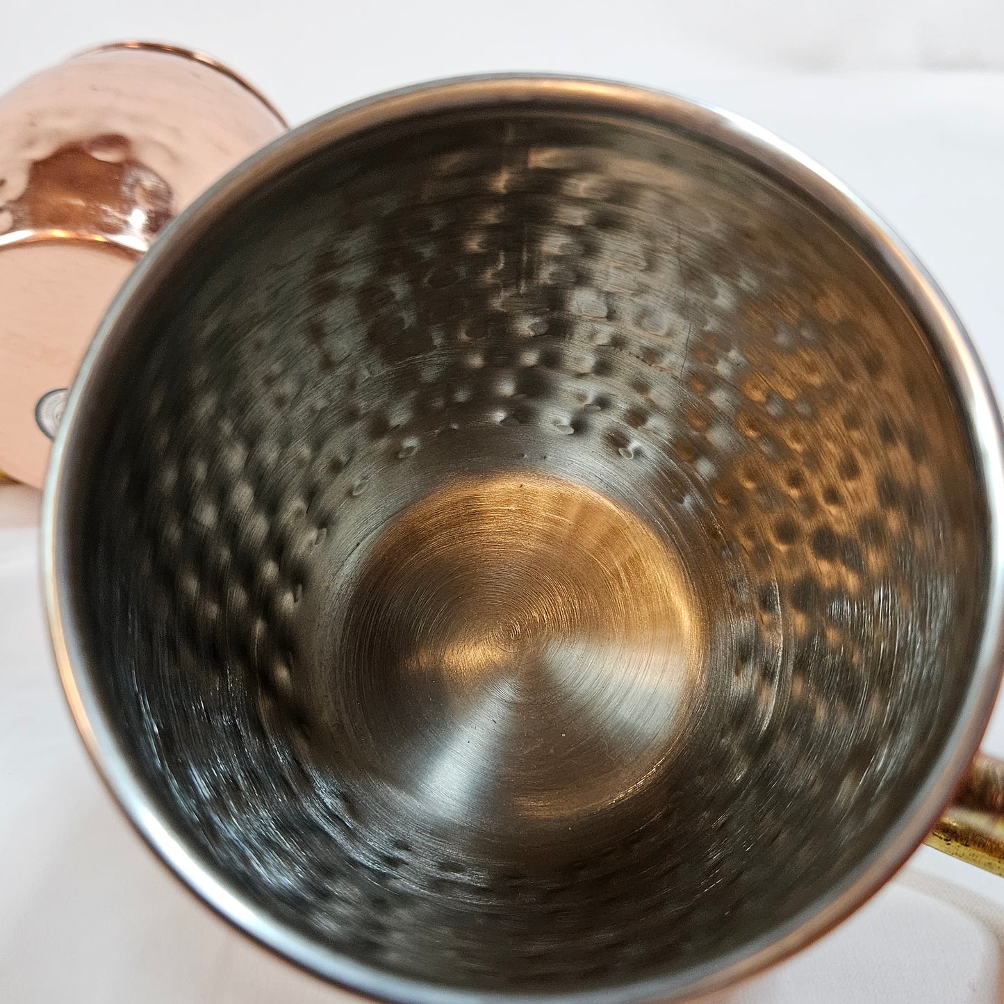 Godinger Hammered Copper Moscow Mule Mugs, set of 3