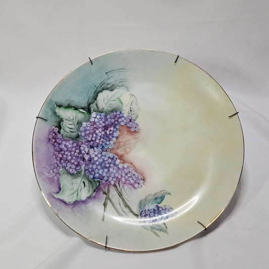 Vintage, handpainted 10" plate, signed by artist Coibion, Holiday China, Germany