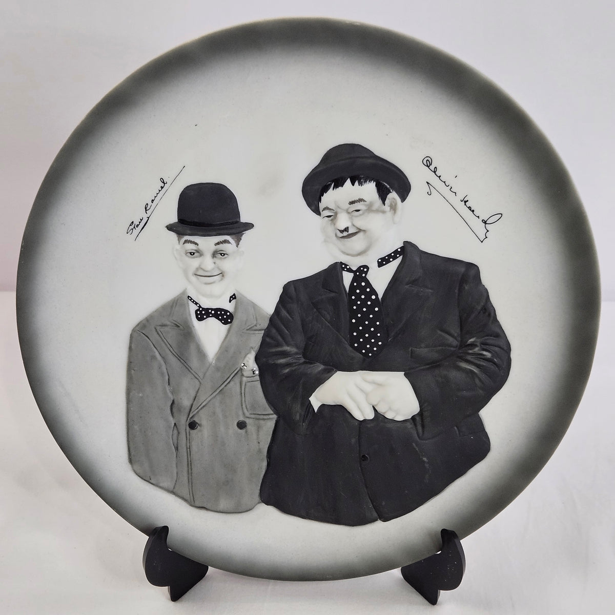 Great Entertainer Series Collector Plates, Choose from Chaplin, Fields or Laurel & Hardy