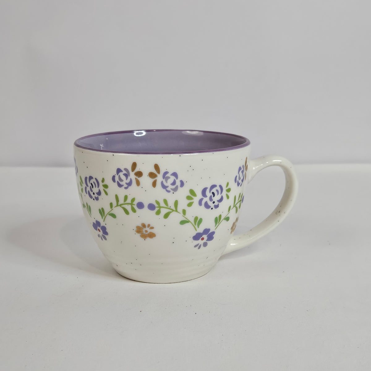 Purple floral cup