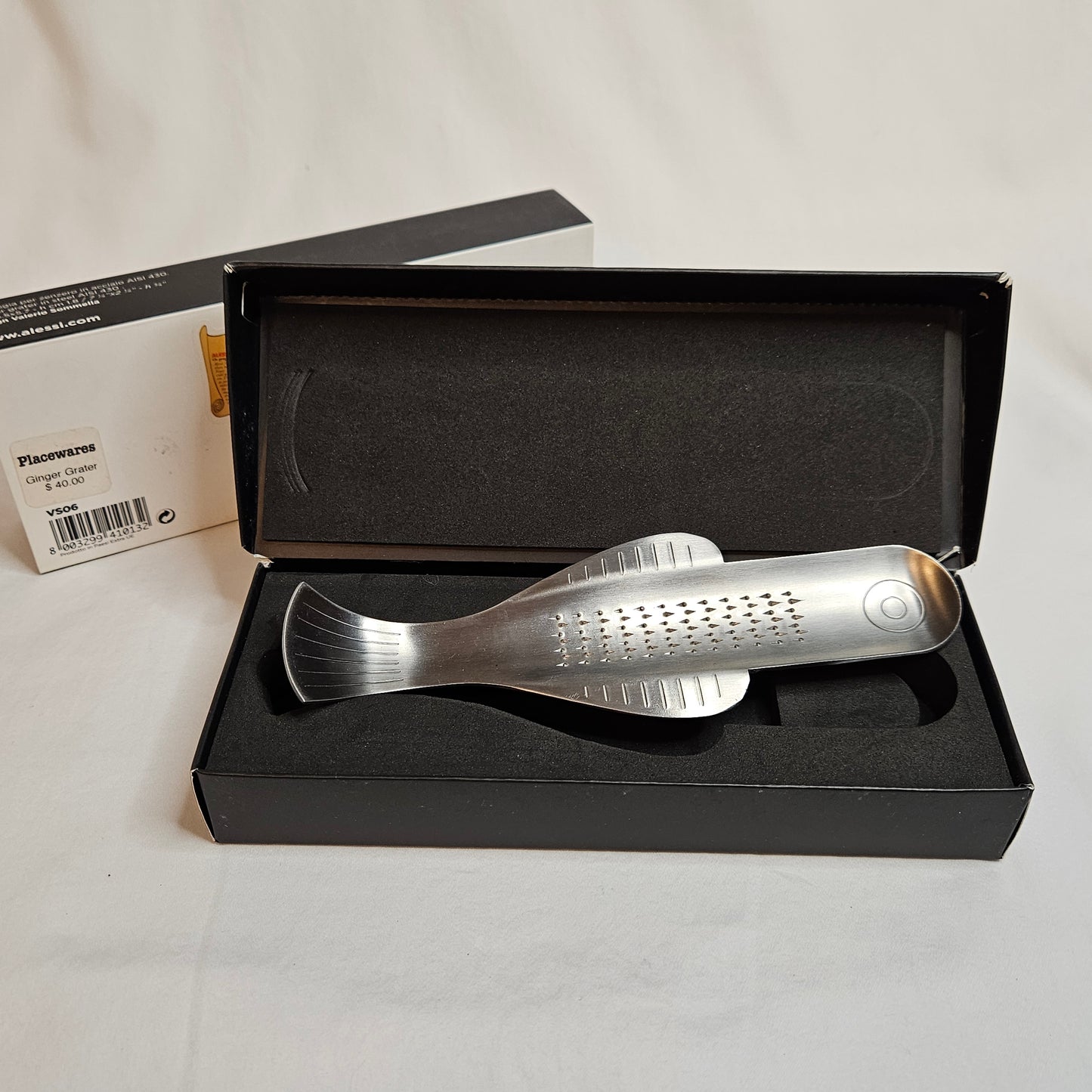 Alessi Boga Ginger Grater, designed by Valerio Sommella, 2017