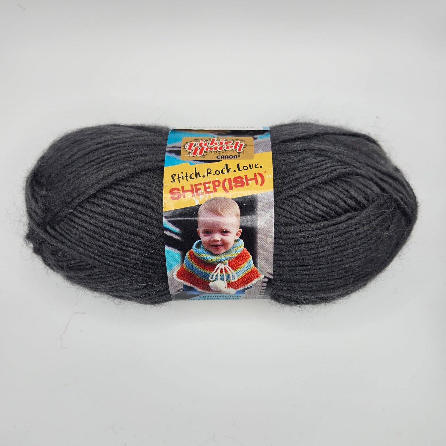 Vickie Howell Rock Yarn Sheepish Caron 3oz 167 Yds 4 Medium 1 Skein Gun Metalish