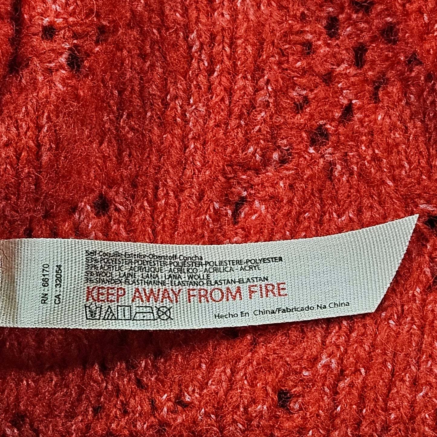 Free People, Intimately Free red oversize sweater, XS/S