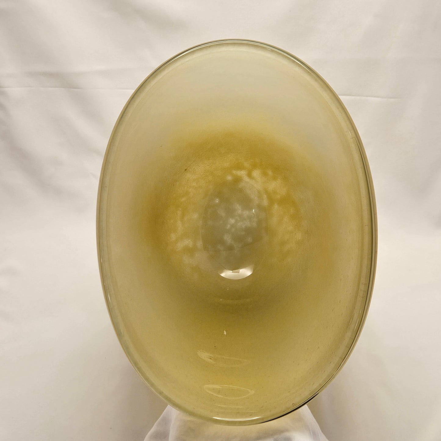 Henry Dean Large Glass Vase, signed