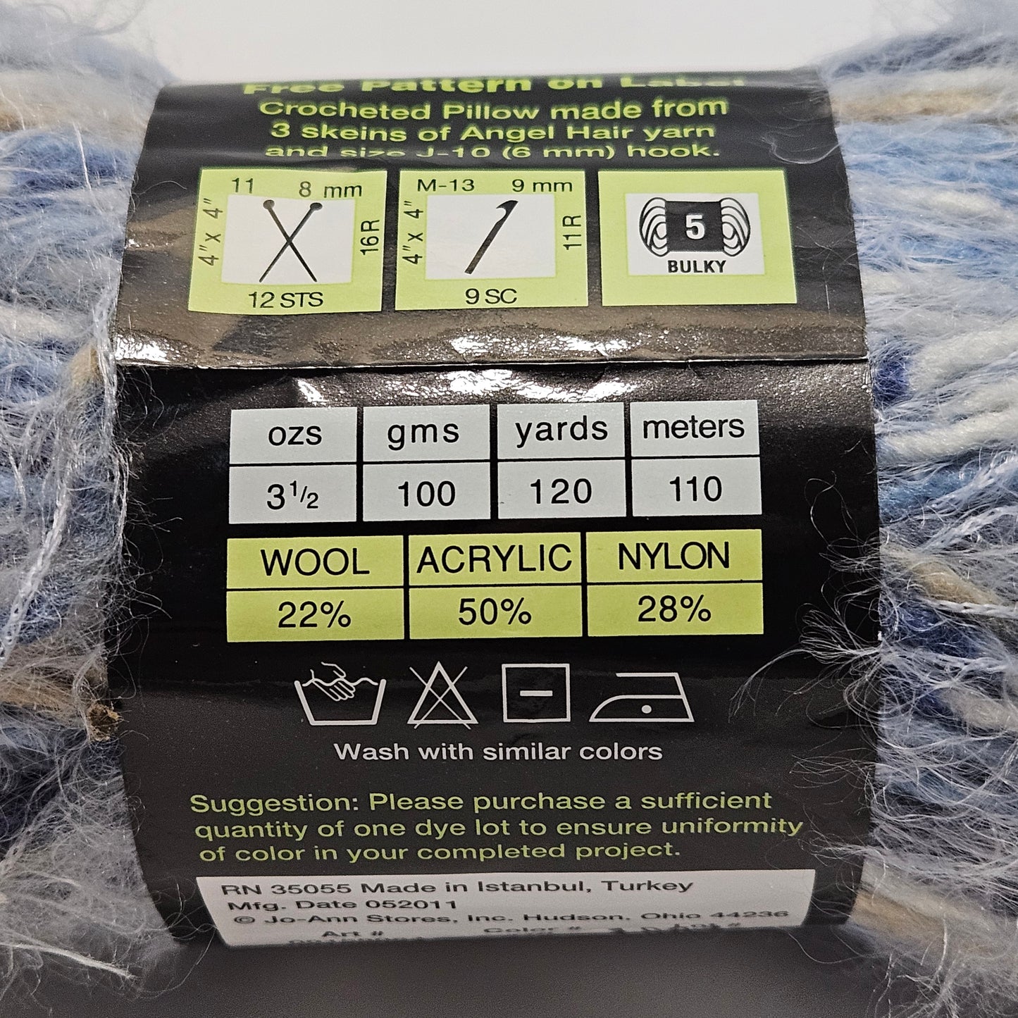 Sensations Angel Hair Stripes bulky yarn
