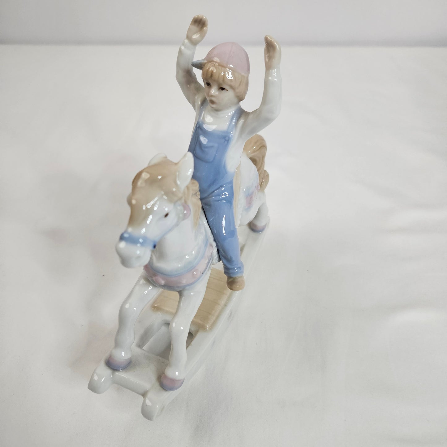 Vintage Paul Sebastian Boy on Rocking Horse Porcelain Figurine