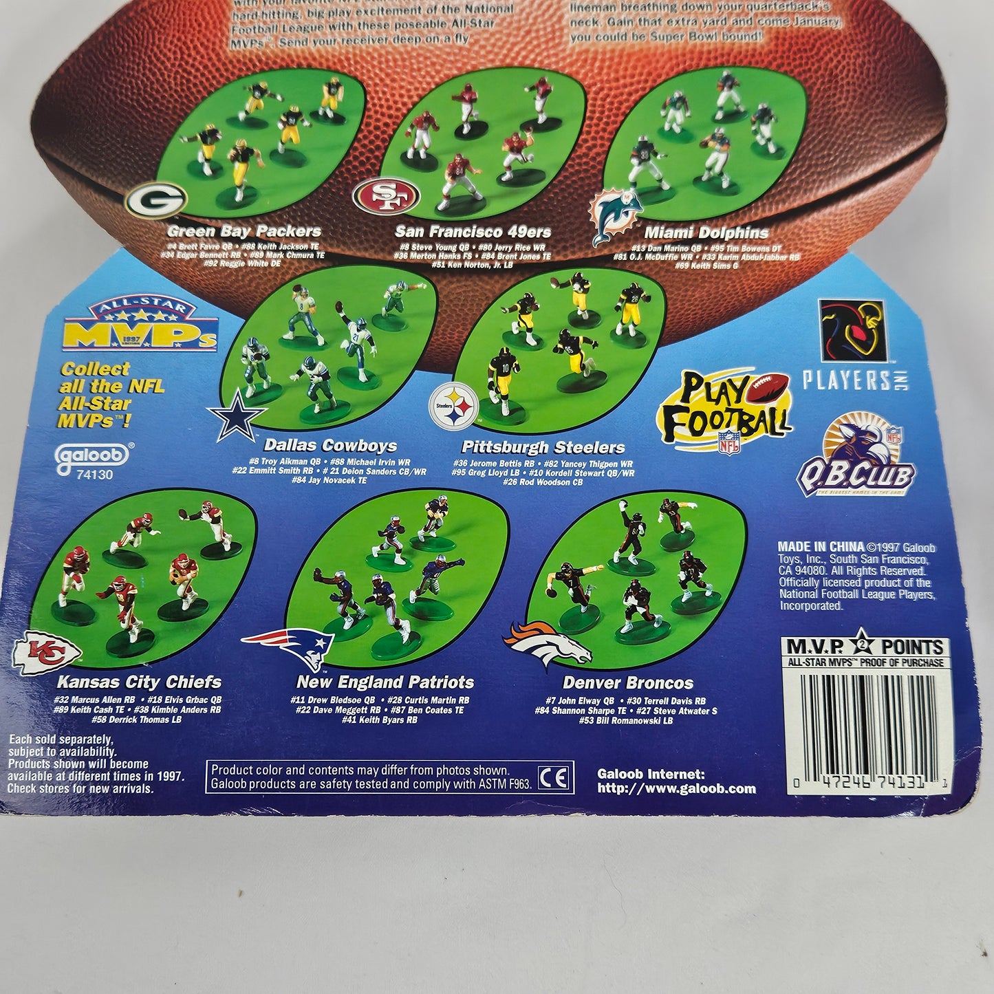 San Francisco 49ers, All Star MVP poseable-action figures, 1997