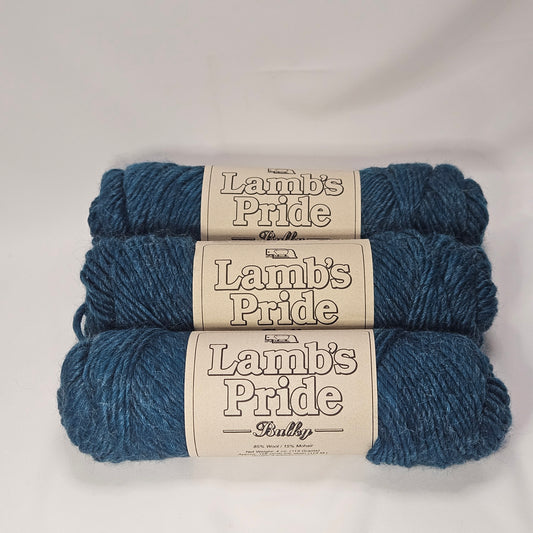 Lambs Pride Bulky Wool, Persian Peacock, 85% Wool, 15% Mohair, 3 skeins