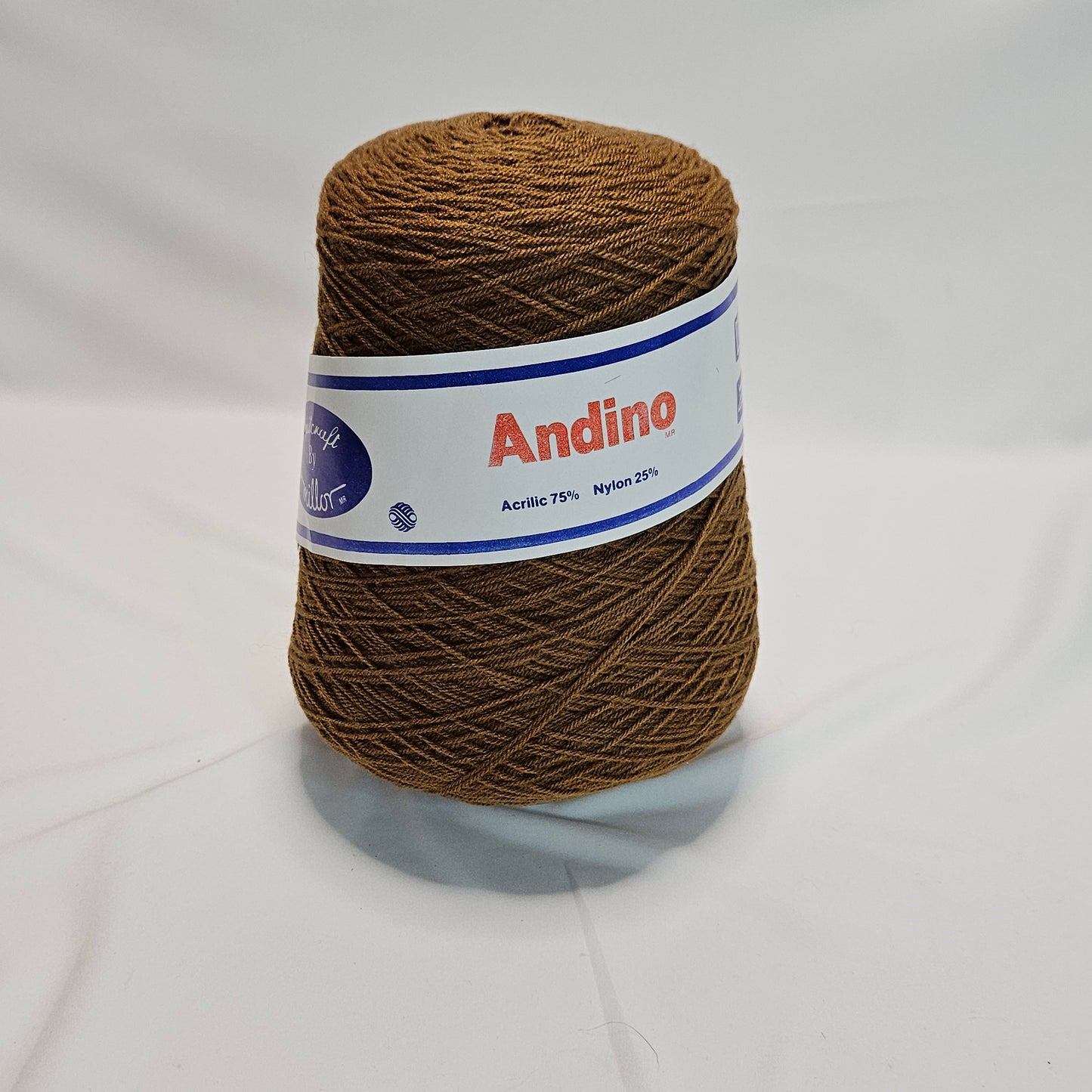 Andino yarn, Knitcraft by Millor, 75% Acrylic 25% Nylon, 1 cone Color Avellana