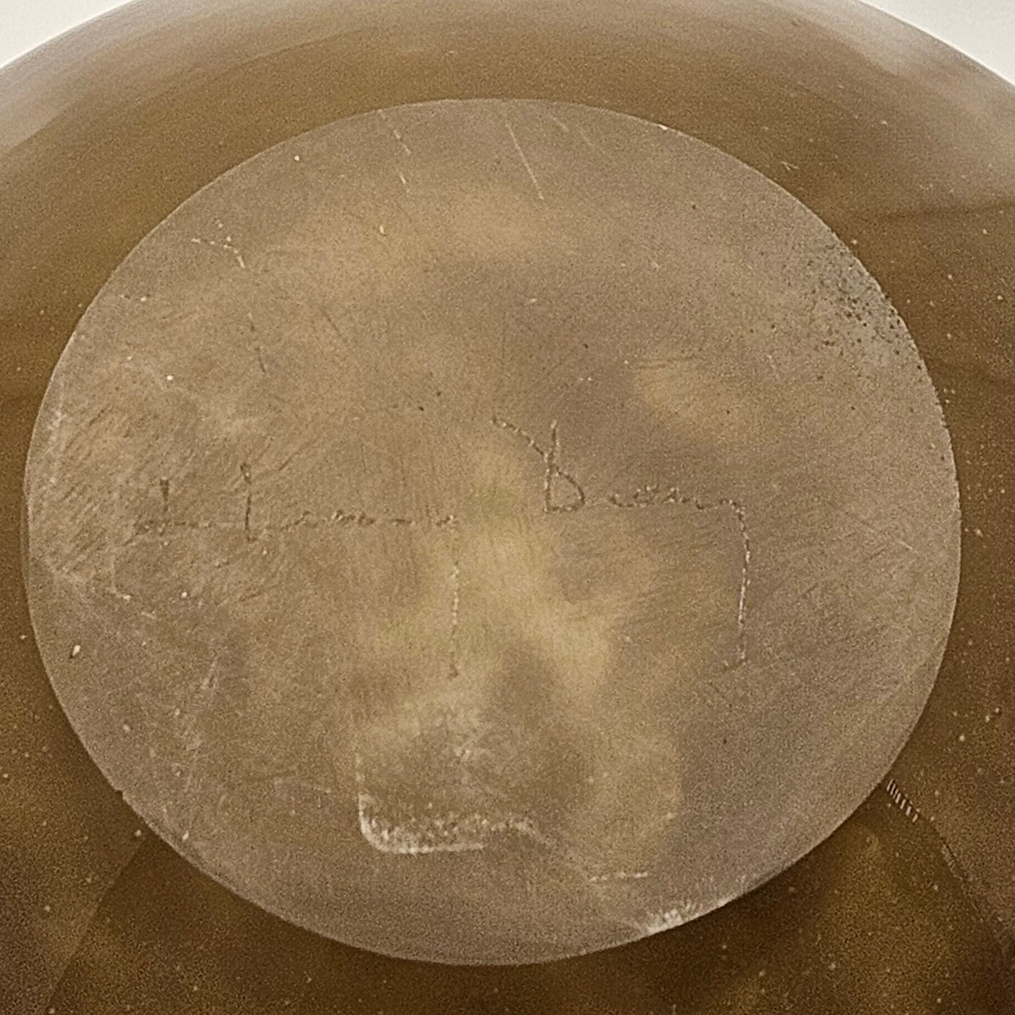 Henry Dean art glass bowl, signed