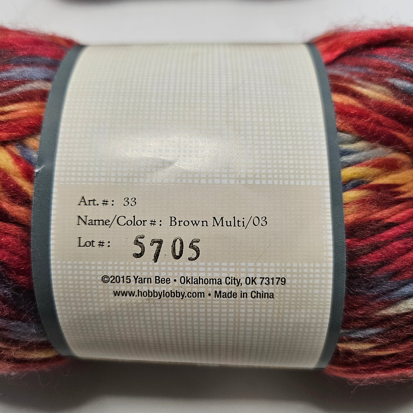 Yarn Bee Wildstreak acrylic yarn, various colors