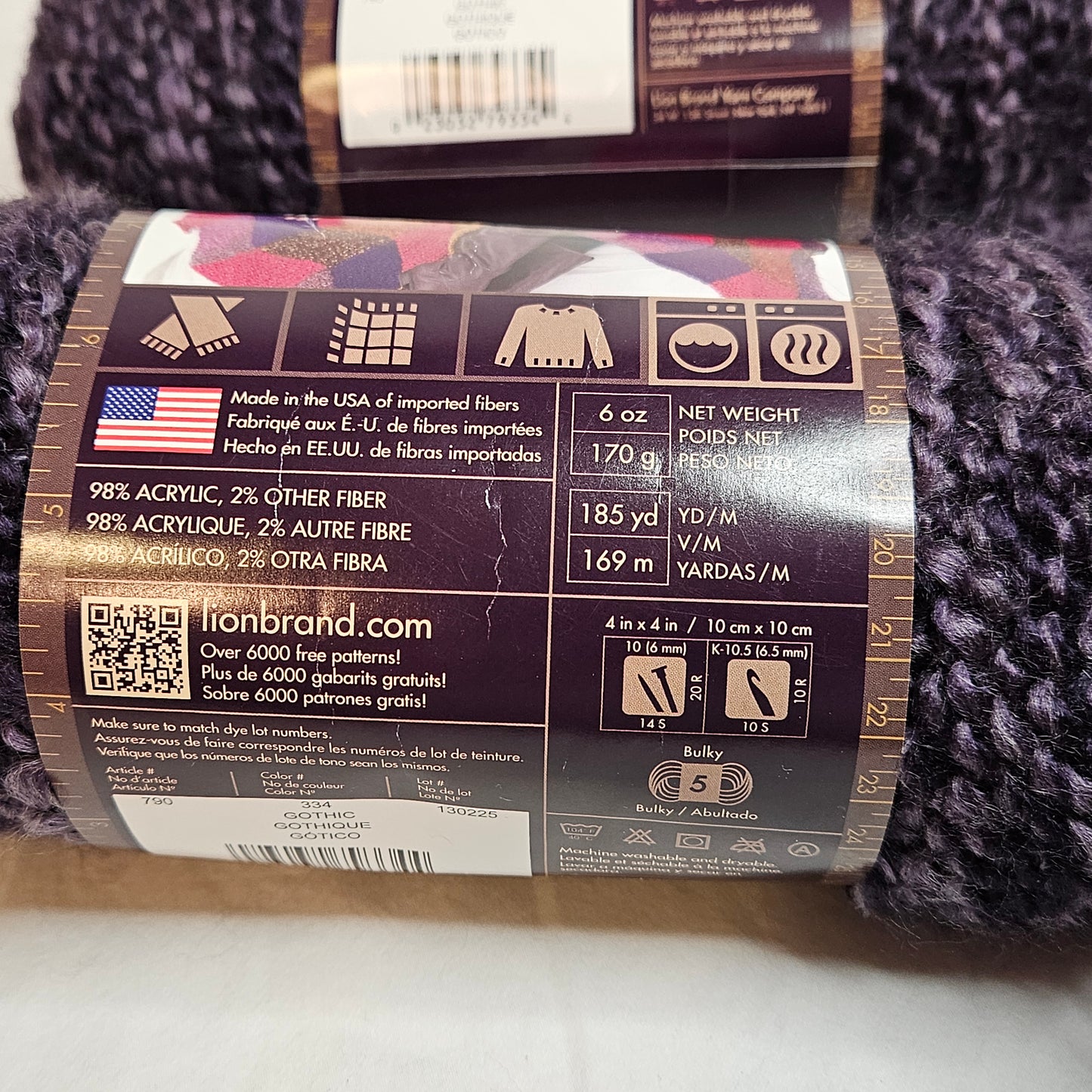 Lion Brand Homespun Yarn, 98% Acrylic, 2% Other