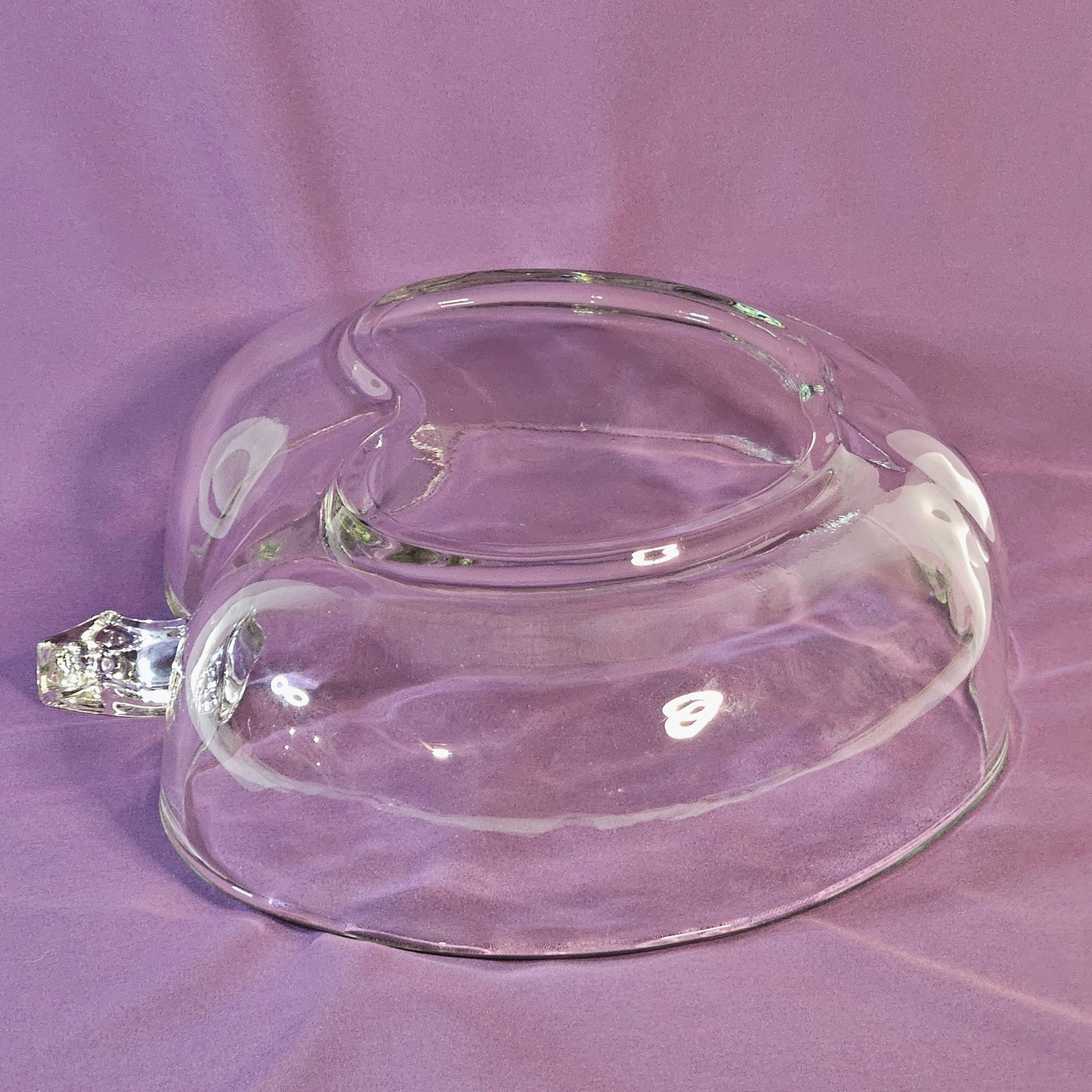 Vintage Apple glass serving bowl