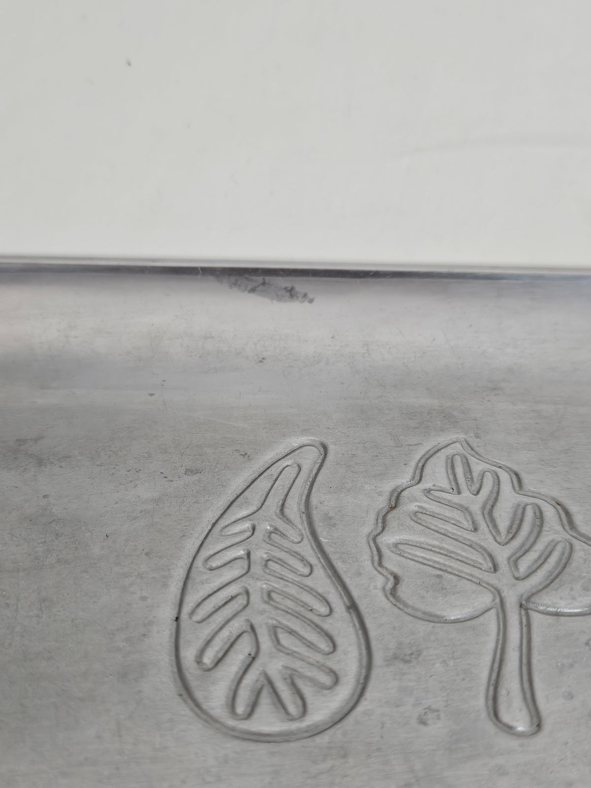 Vintage PartyLite Polished Aluminum Pillar Candle Holder Oval Tray