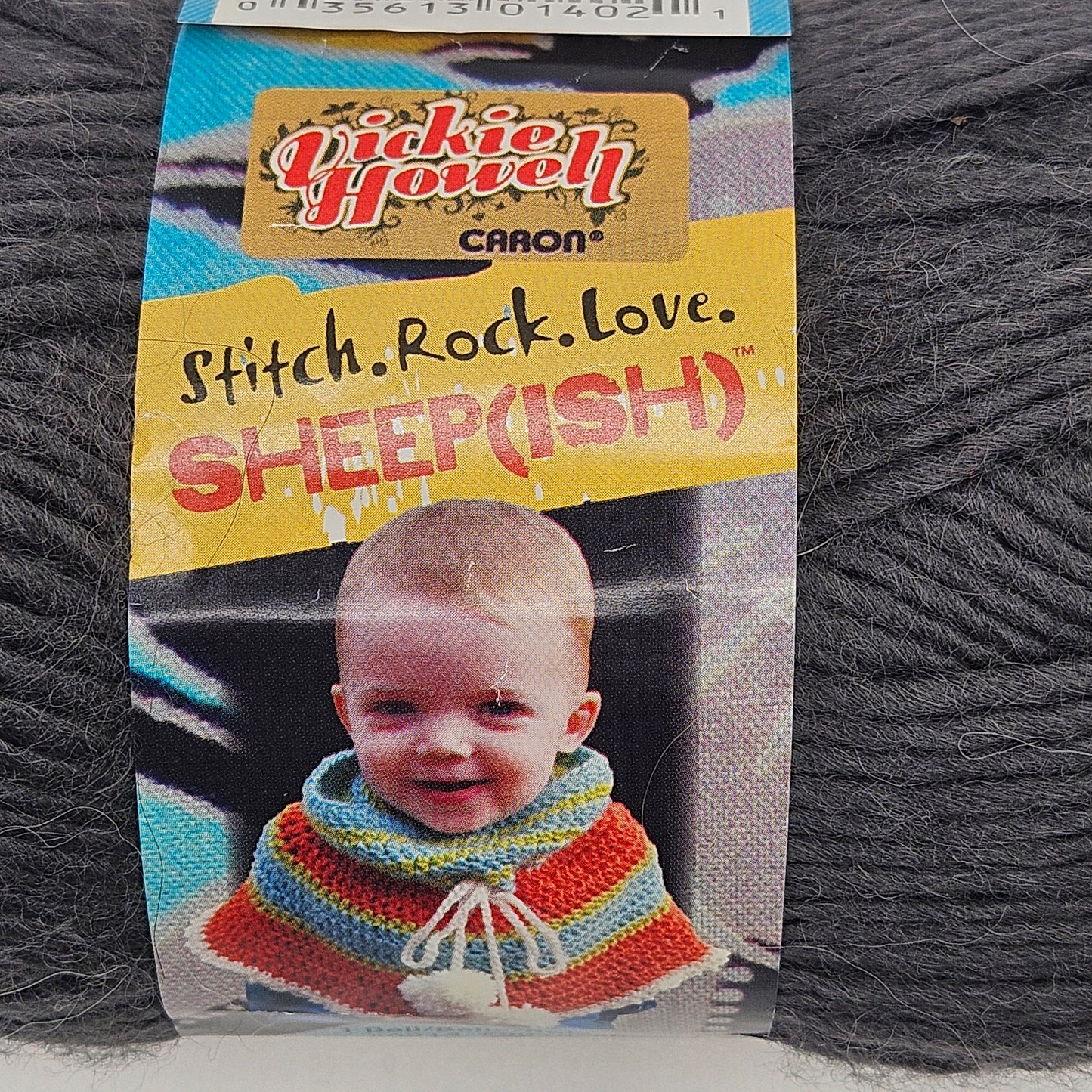 Vickie Howell Rock Yarn Sheepish Caron 3oz 167 Yds 4 Medium 1 Skein Gun Metalish