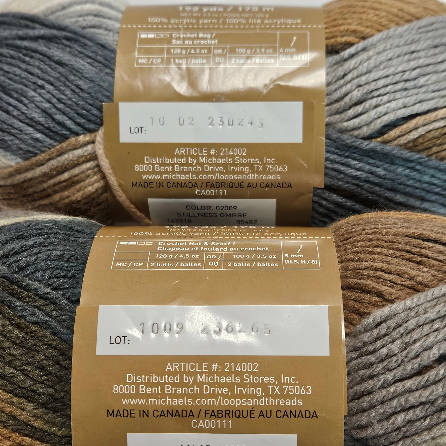Loops & Threads Impeccable Acrylic yarn, various colors