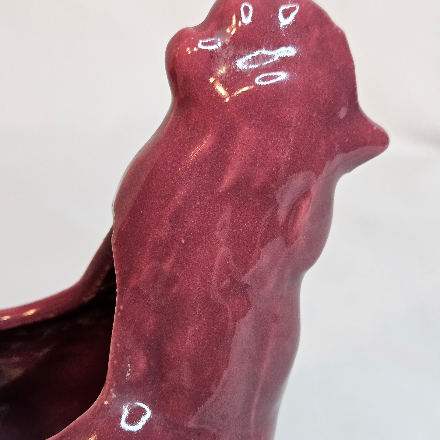 Niloak Pottery vintage Rooster, 6 1/2 inches tall