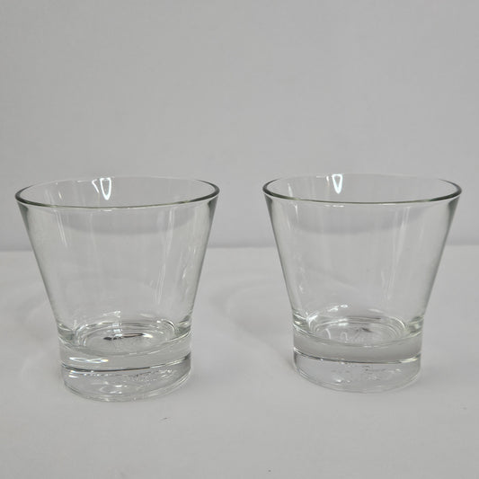 Vintage Crown Royal set of 2 rocks glasses