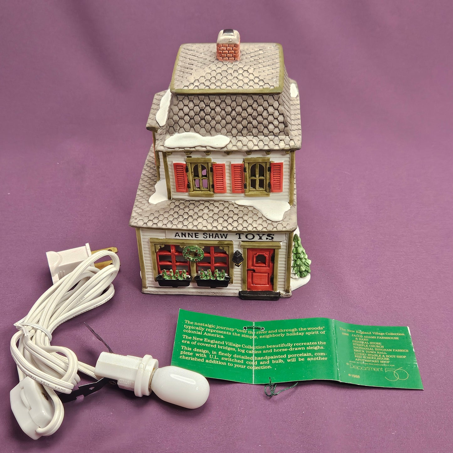 Ann Shaw Toys, Department 56, New England Village Series, 1988, 5939-0