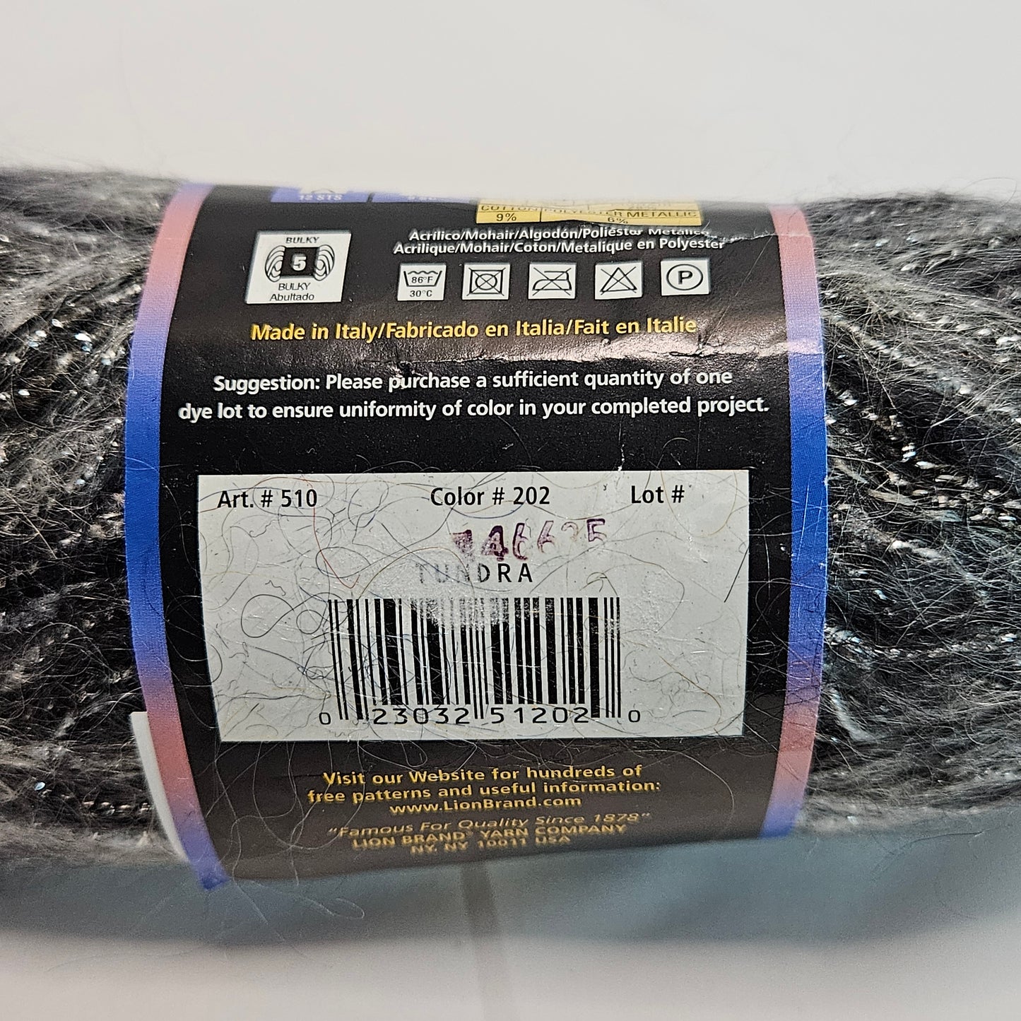 Moonlight Mohair, Lion Brand,various colors, Mohair blend yarn