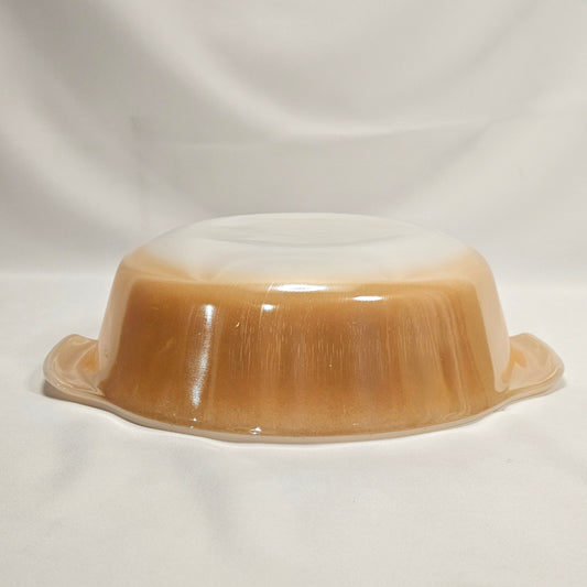 Anchor Hocking Fire King peach luster dish, 1 qt. #436