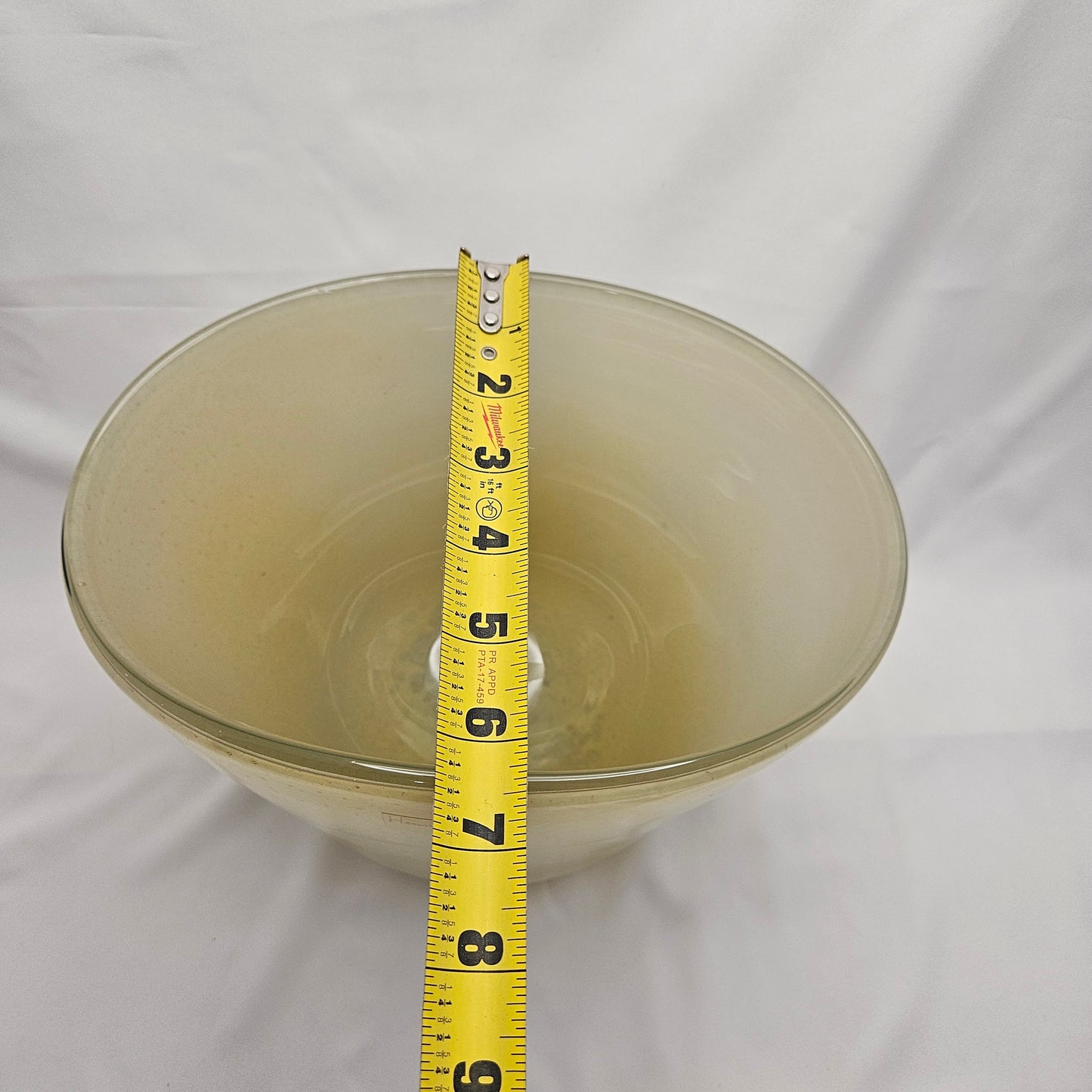 Henry Dean Large Glass Vase, signed