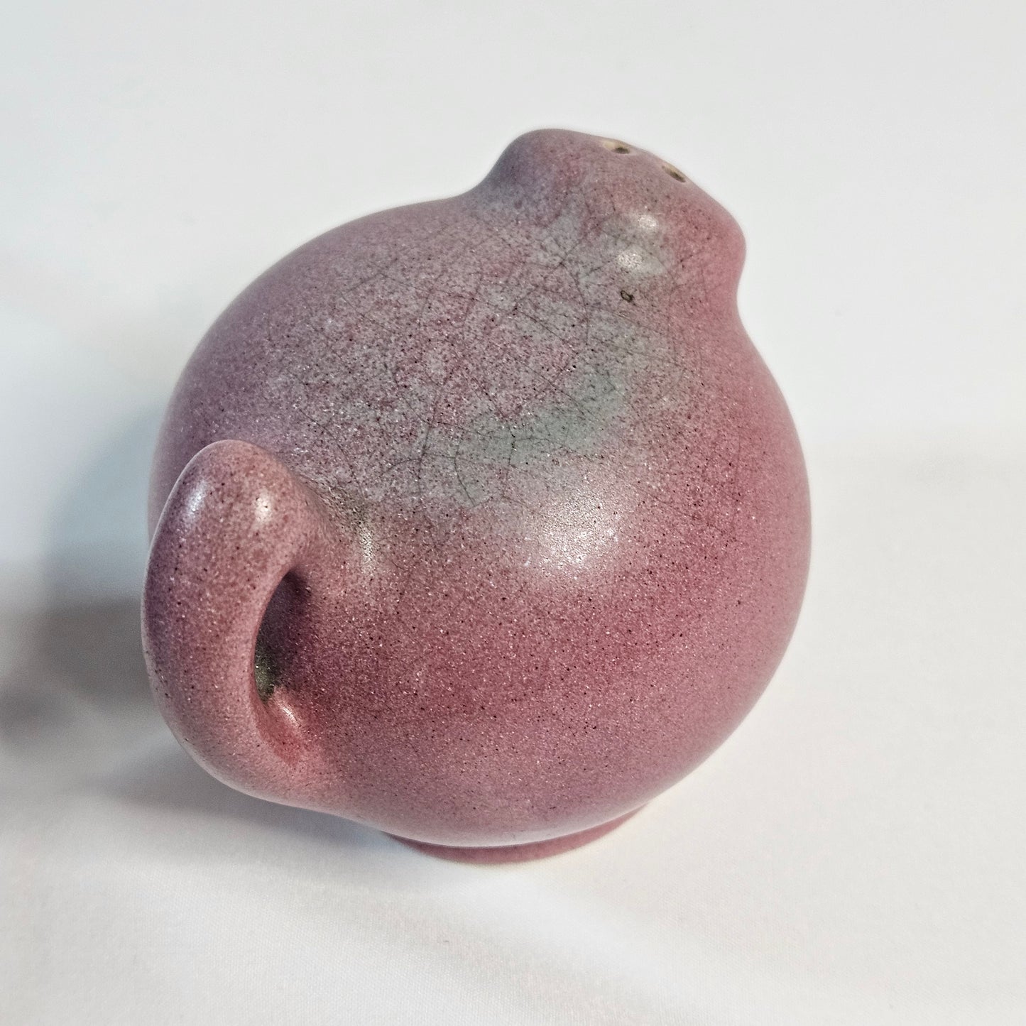Niloak Pottery, vintage round salt and pepper shakers,  1940s