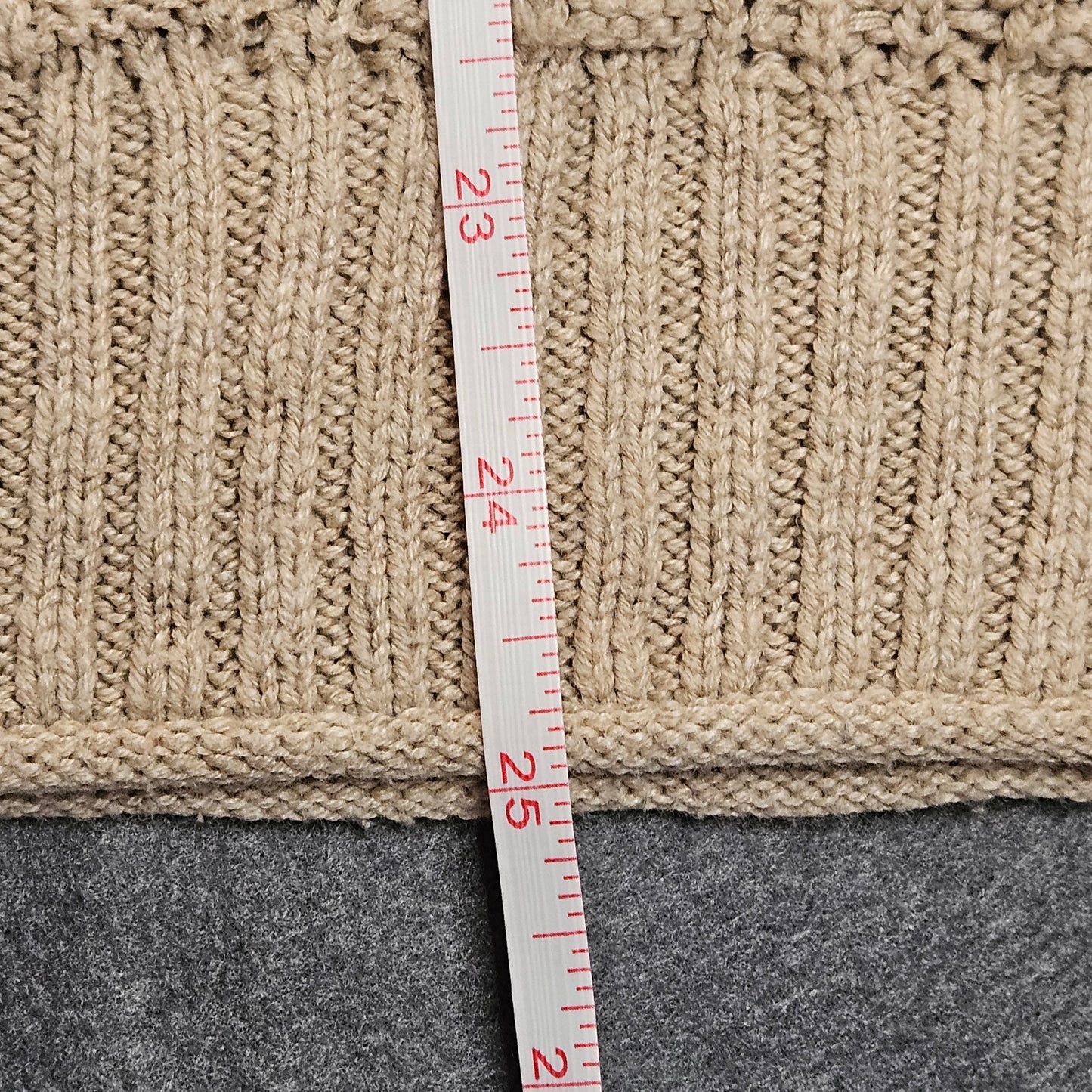 Sonoma Goods for Life long-sleeve crew neck tan sweater, medium